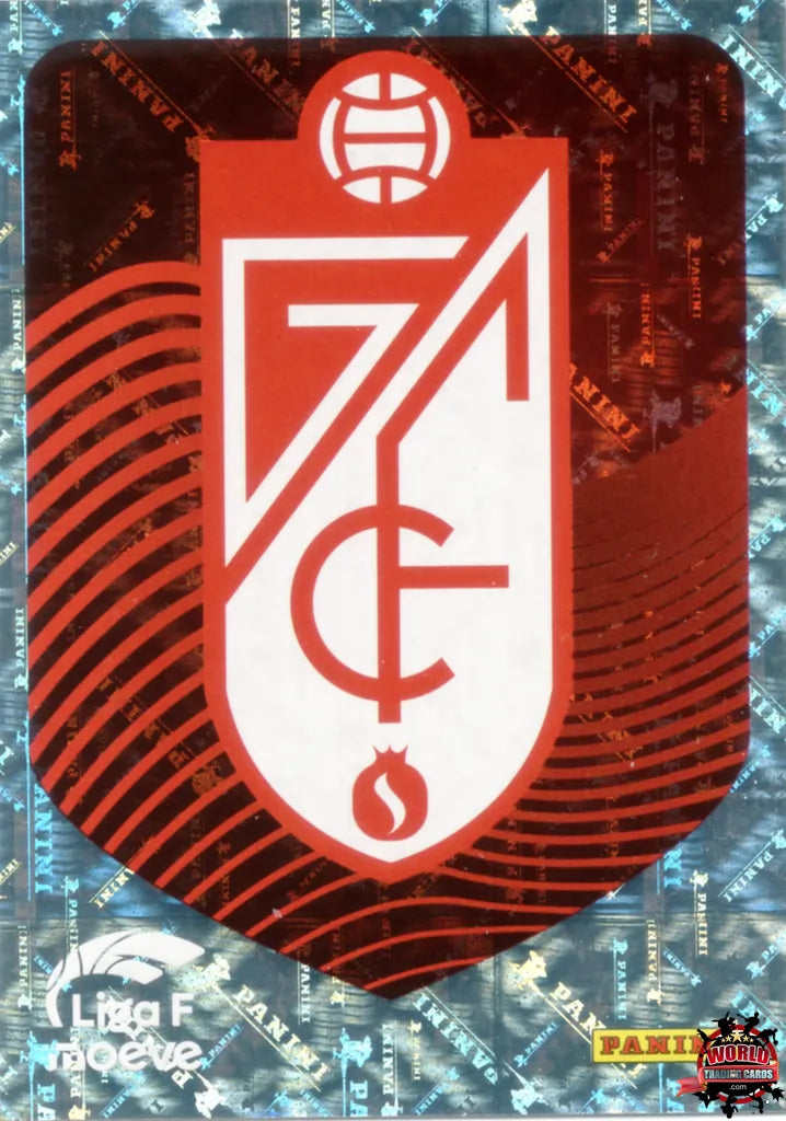 Cromo Trading Card Fútbol-Escudo Granada CF-Granada CF-Panini Liga F Moeve 2025-2026-202-Brillante