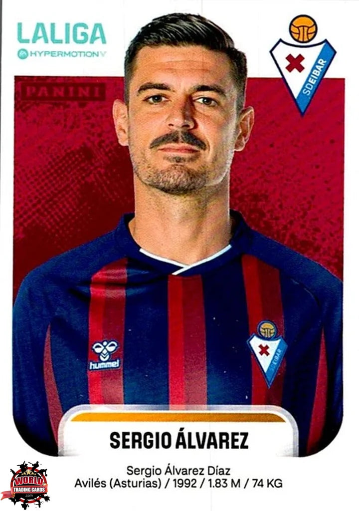 Cromo Trading Card Fútbol-Sergio Álvarez-SD Eibar-Panini La Liga HypermotionV 2025-2026-204-Basico