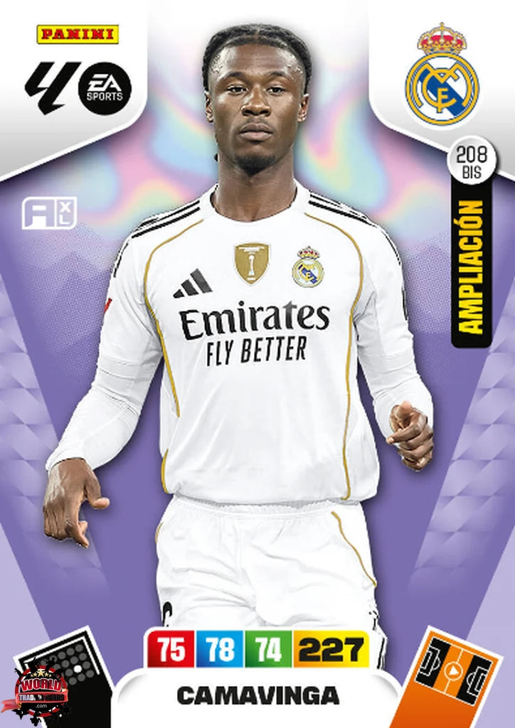 Camavinga - Real Madrid - Panini Adrenalyn XL - 2025-2026 - 208Bis - Basico Ampliación SPO