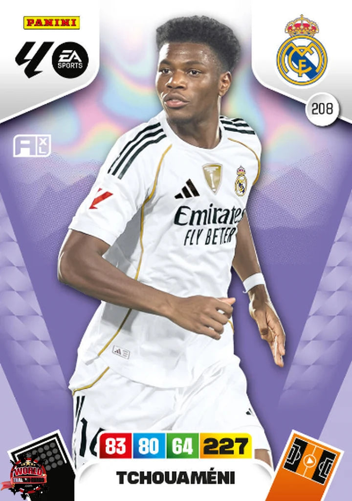 #208 | Adrenalyn XL | La Liga | 2025-2026 | Tchouaméni | Real Madrid | Basico