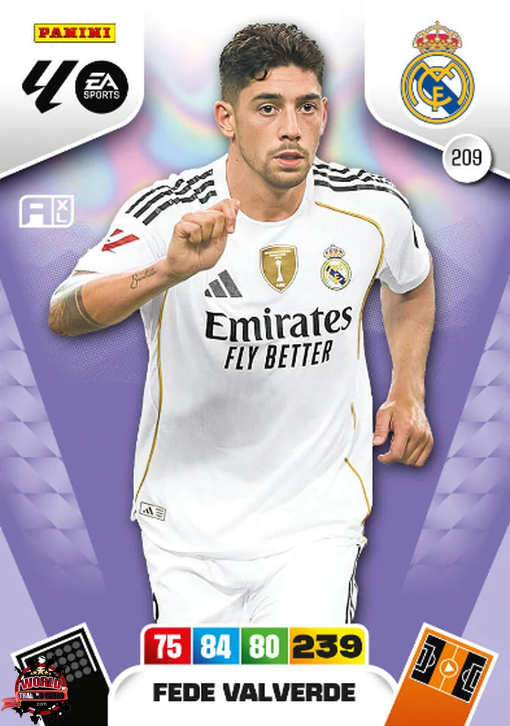Soccer Trading Card-Fede Valverde-Real Madrid-Panini Adrenalyn XL