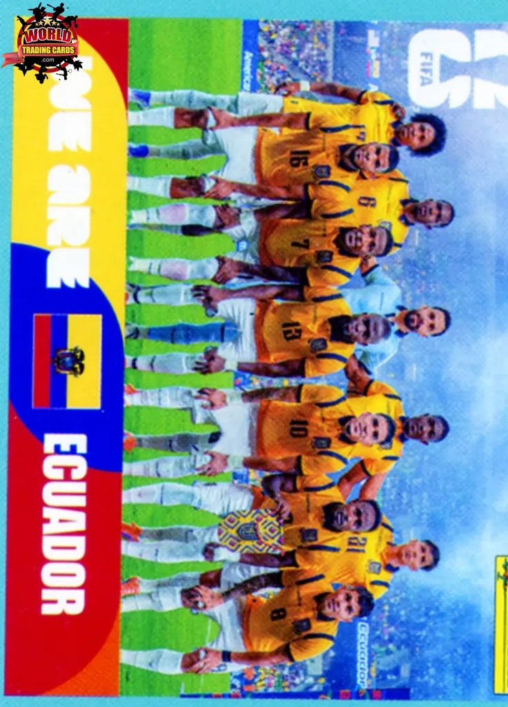 #ECU013 | Panini | Fifa World Cup Stickers | 2026 | Team Photo | Ecuador | Base - International version