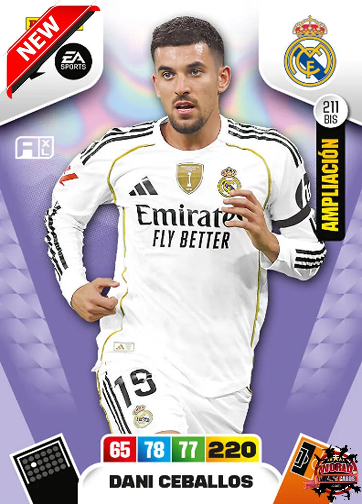 #211 Bis | Panini | Adrenalyn XL | La Liga | 2025-2026 | Dani Ceballos | Real Madrid | Extension