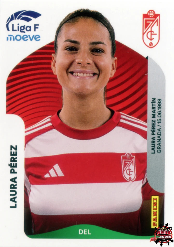 Cromo Trading Card Fútbol-Laura Pérez-Granada CF-Panini Liga F Moeve 2025-2026-217-Basico