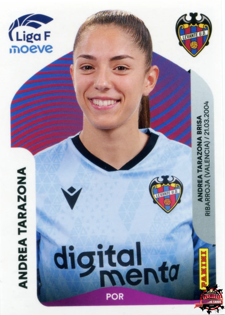 Cromo Trading Card Fútbol-Andrea Tarazona-Levante UD-Panini Liga F Moeve 2025-2026-225-Basico