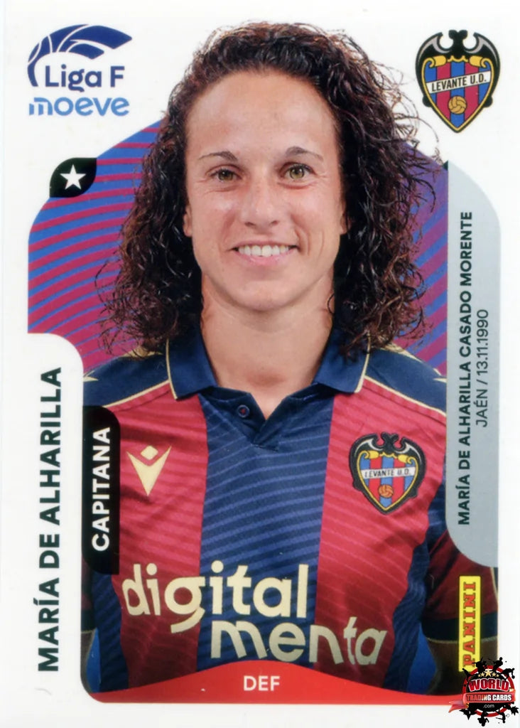 Cromo Trading Card Fútbol-María De Alharilla-Levante UD-Panini Liga F Moeve 2025-2026-226-Basico