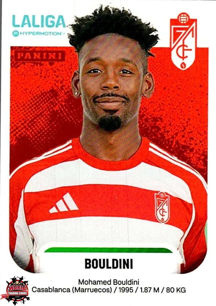 Cromo Trading Card Fútbol-Bouldini-Granada CF-Panini La Liga HypermotionV 2025-2026-229-Basico