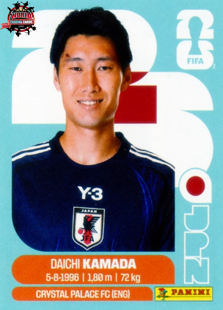 #JPN011 | Panini | Fifa World Cup Stickers | 2026 | Daichi Kamada | Japan | Base - International version