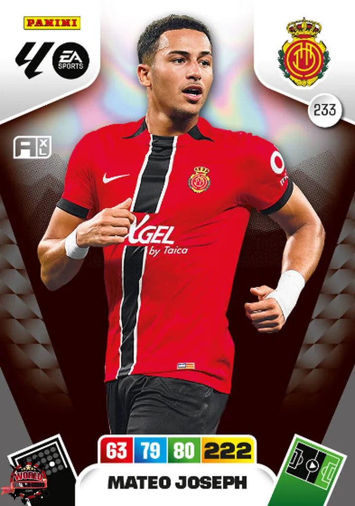 #233 | Adrenalyn XL | La Liga | 2025-2026 | Mateo Joseph | RCD Mallorca | Basico