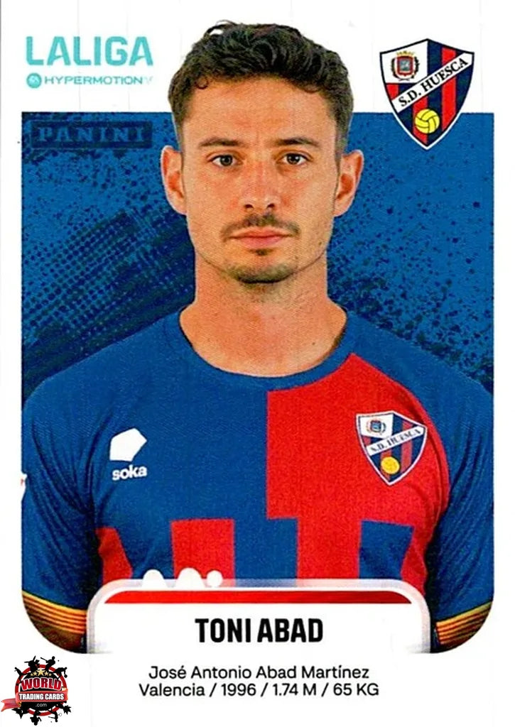 Cromo Trading Card Fútbol-Toni Abad-SD Huesca-Panini La Liga HypermotionV 2025-2026-234-Basico