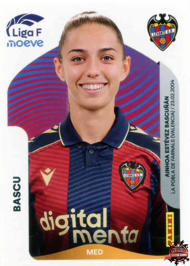 Cromo Trading Card Fútbol-Bascu-Levante UD-Panini Liga F Moeve 2025-2026-235 B -Basico