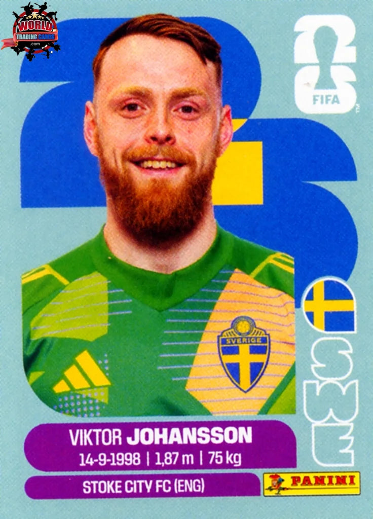 #SWE002 | Panini | Fifa World Cup Stickers | 2026 | Victor Johansson | Sweden | Base - International version