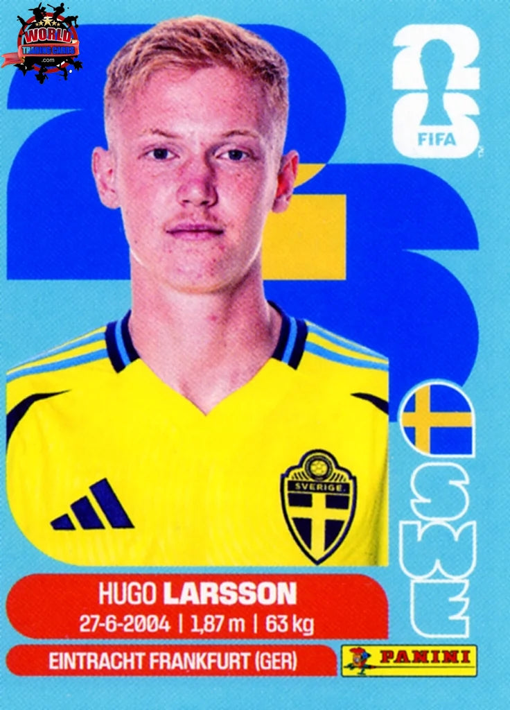 #SWE009 | Panini | Fifa World Cup Stickers | 2026 | Hugo Larsson | Sweden | Base - International version