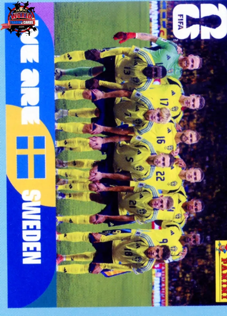 #SWE013 | Panini | Fifa World Cup Stickers | 2026 | Team Photo | Sweden | Base - International version