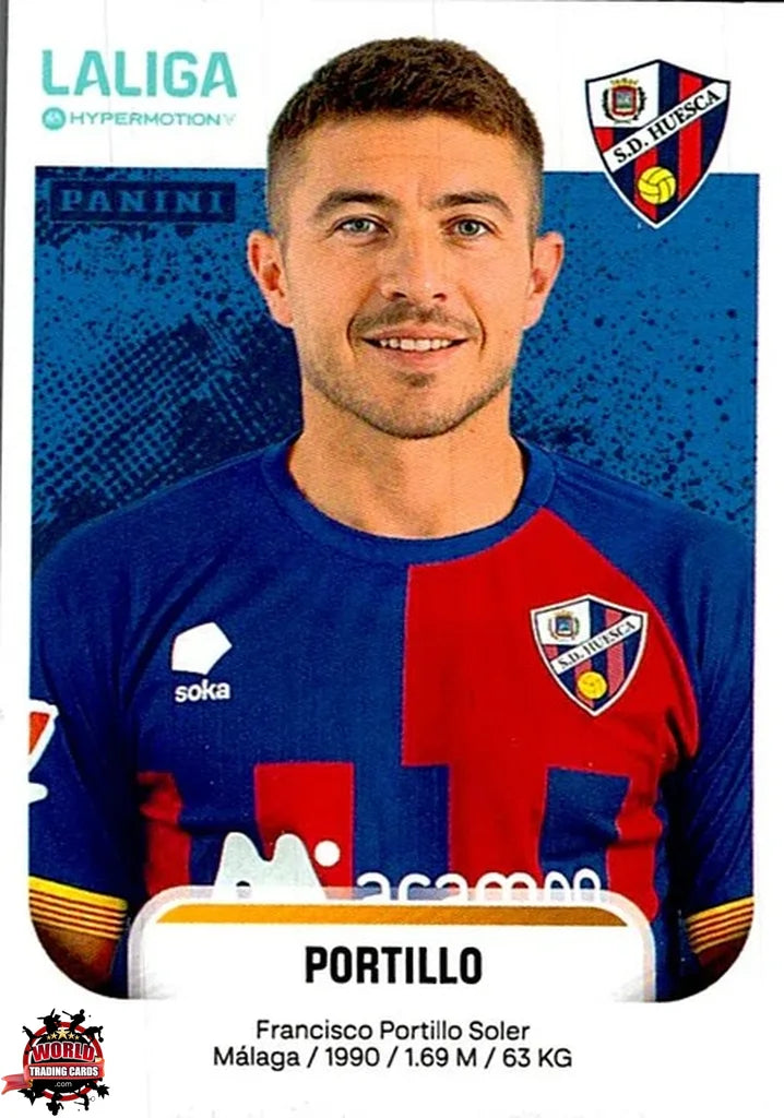 Cromo Trading Card Fútbol-Portillo-SD Huesca-Panini La Liga HypermotionV 2025-2026-243-Basico