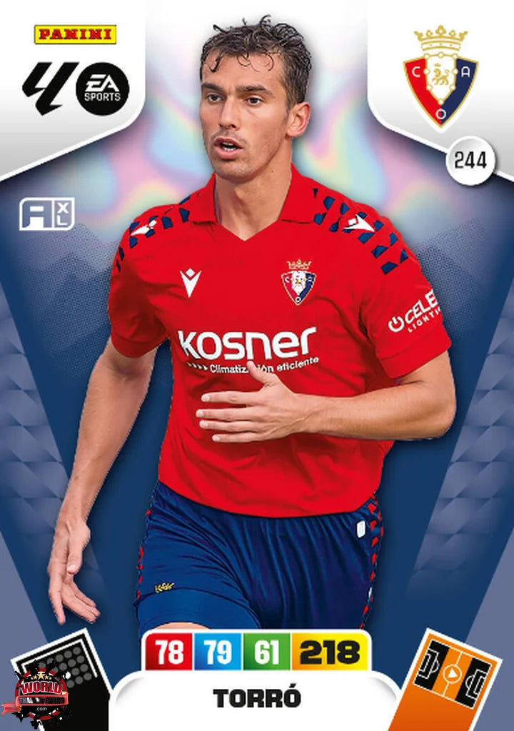 #244 | Adrenalyn XL | La Liga | 2025-2026 | Torró | CA Osasuna | Basico