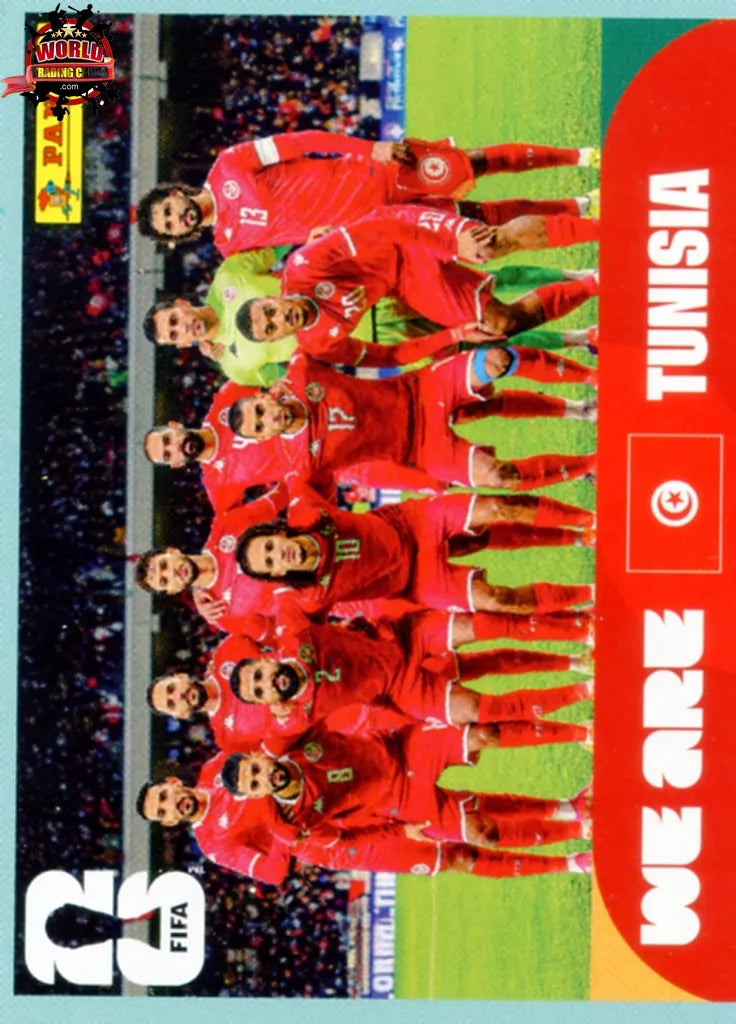#TUN013 | Panini | Fifa World Cup Stickers | 2026 | Team Photo | Tunisia | Base