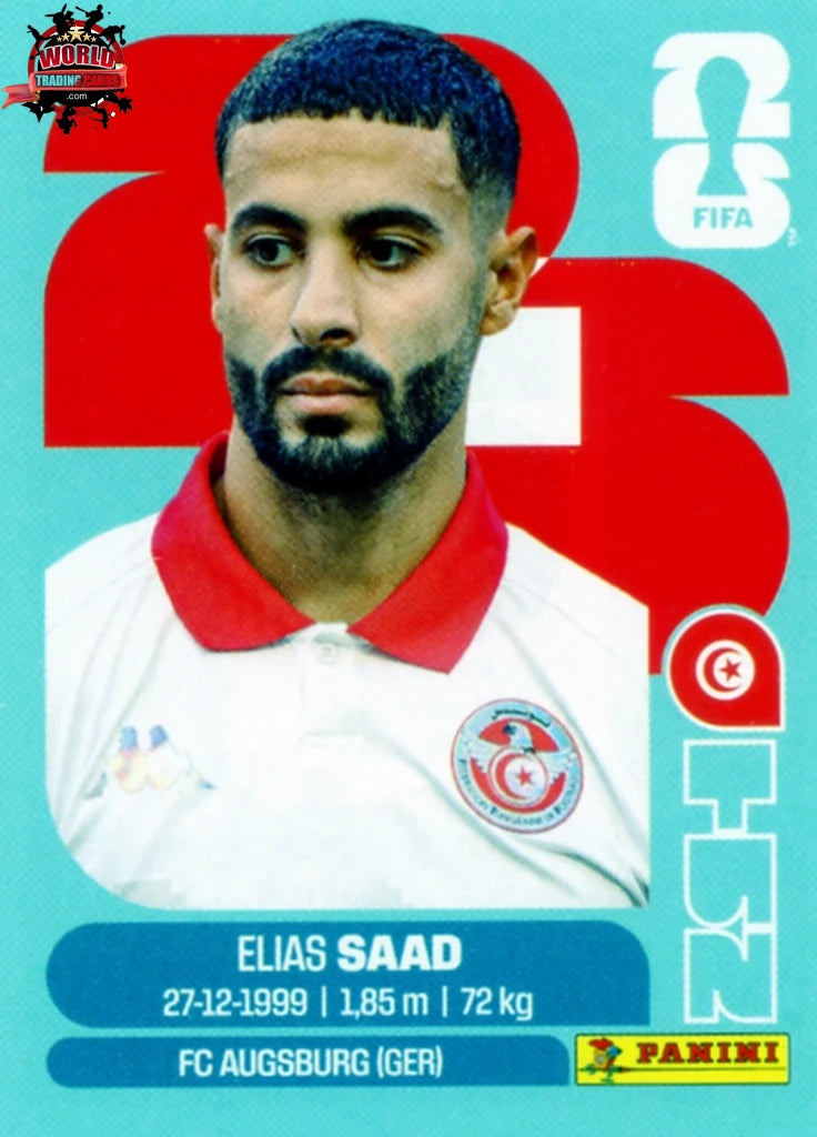#TUN016 | Panini | Fifa World Cup Stickers | 2026 | Elias Saad | Tunisia | Base