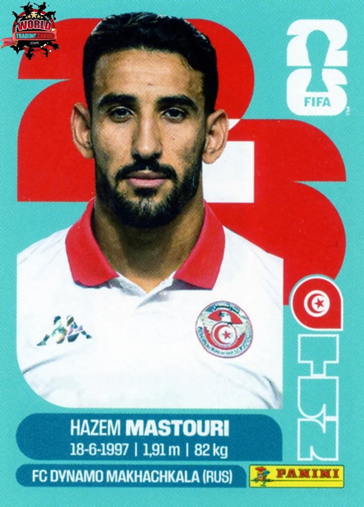 #TUN017 | Panini | Fifa World Cup Stickers | 2026 | Hazem Mastouri | Tunisia | Base