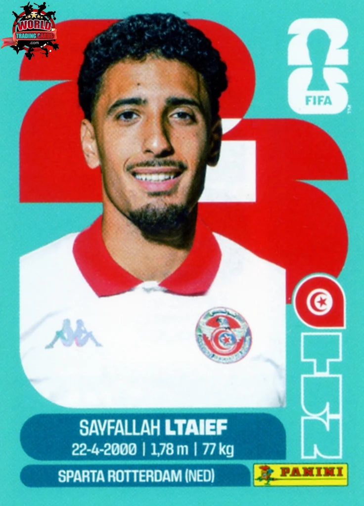 #TUN019 | Panini | Fifa World Cup Stickers | 2026 | Sayfallah Ltaief | Tunisia | Base