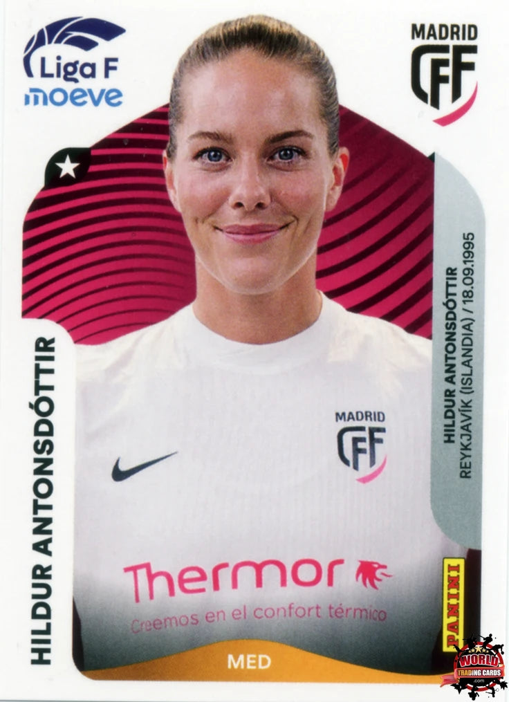 Cromo Trading Card Fútbol-Hildur Antonsdóttir-Madrid CFF-Panini Liga F Moeve 2025-2026-251-Basico