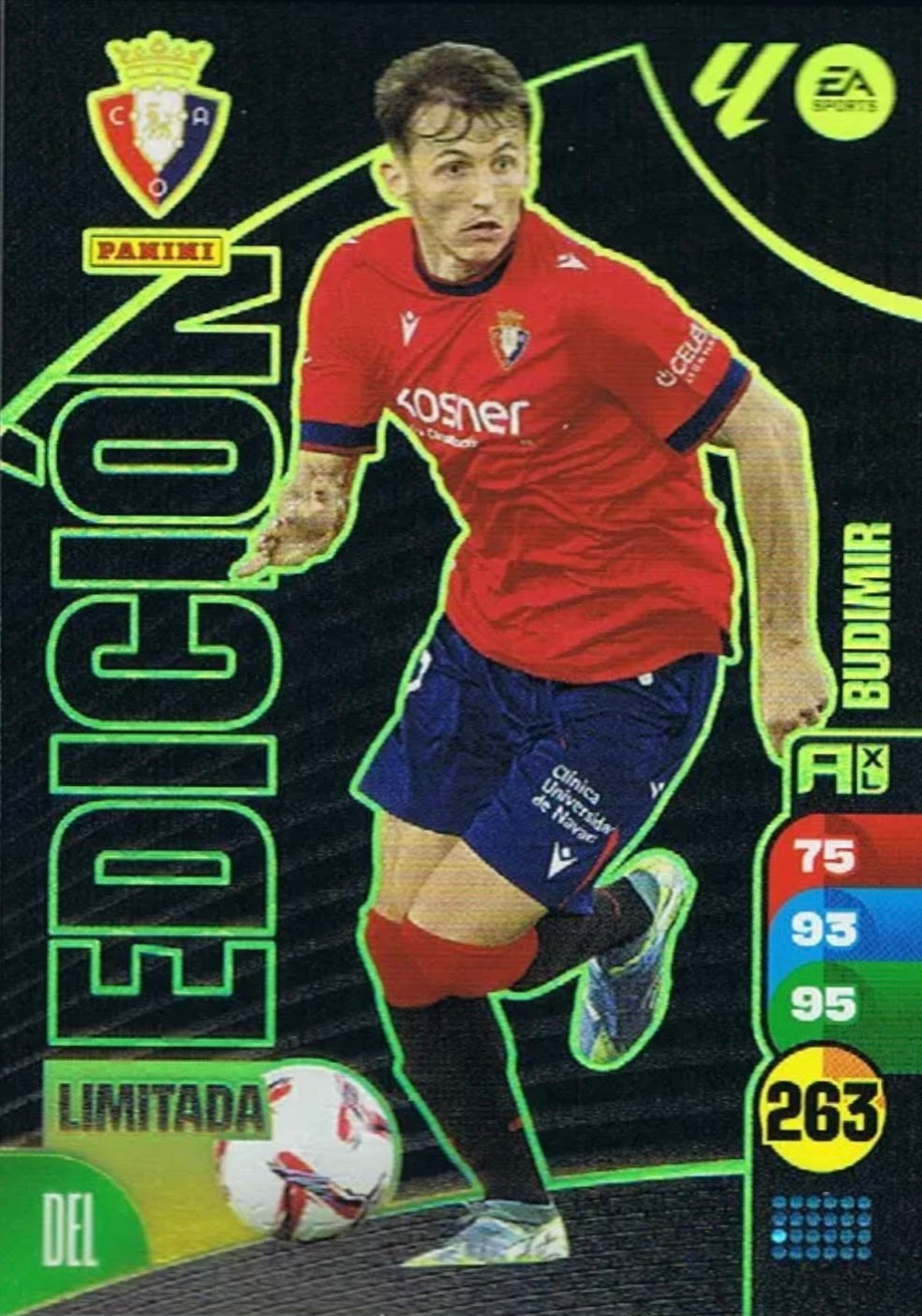 Panini Adrenalyn XL La Liga 2024/2025 - BUDIMIR - Edición Limitada - Cromo RAW