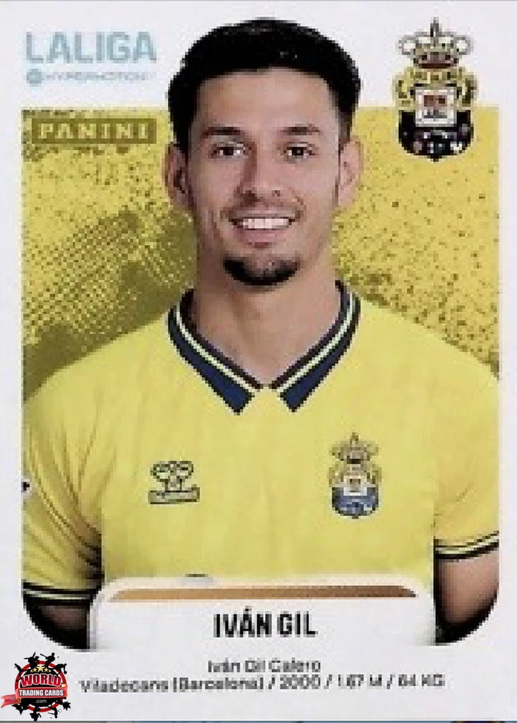 Cromo Trading Card Fútbol-Iván Gil-UD Las Palmas-Panini La Liga HypermotionV 2025-2026-260B-Basico