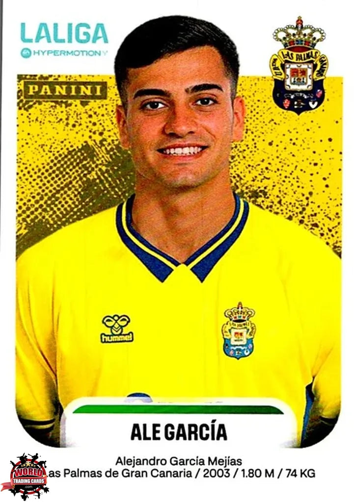 Cromo Trading Card Fútbol-Ale García-UD Las Palmas-Panini La Liga HypermotionV 2025-2026-264A-Basico