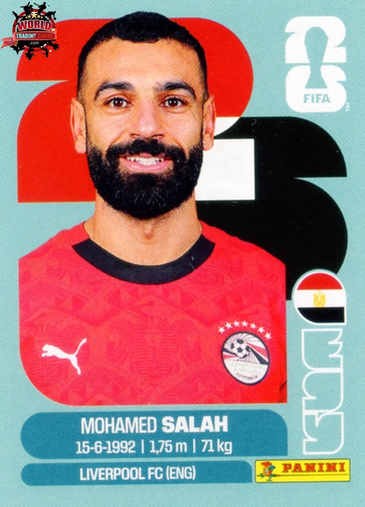 #EGY017 | Panini | Fifa World Cup Stickers | 2026 | Mohamed Salah | Egypt | Base