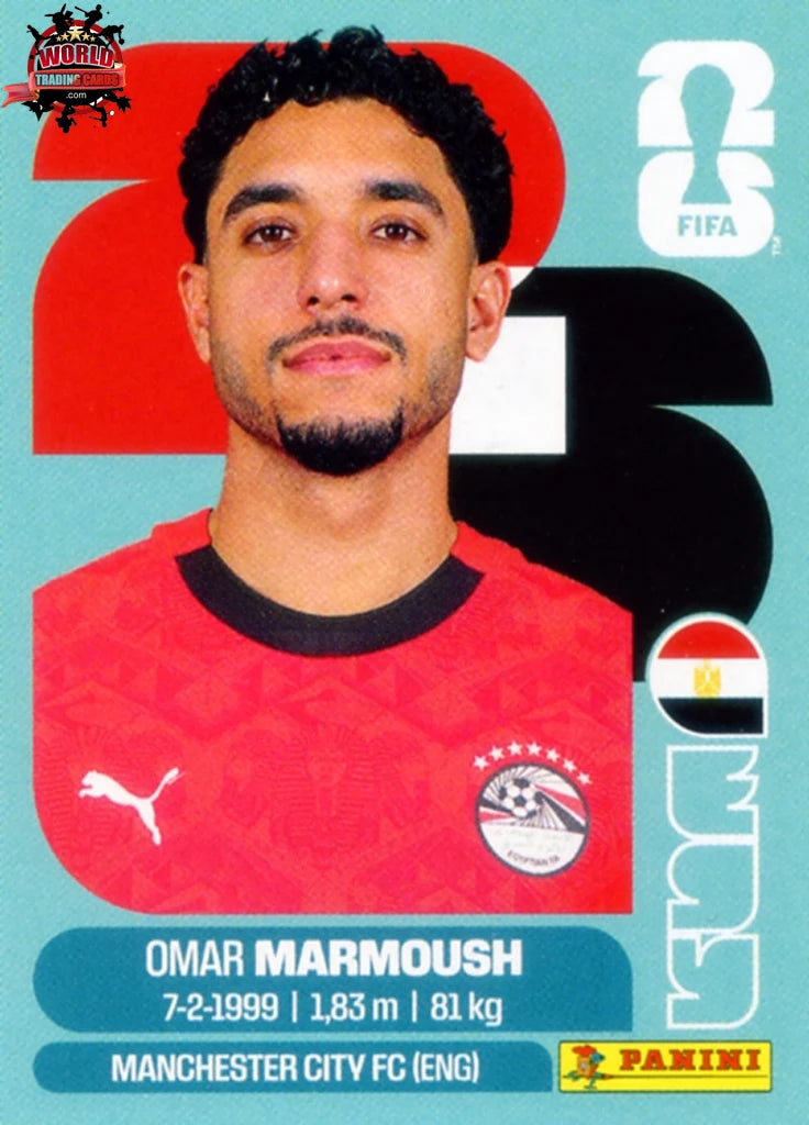 #EGY020 | Panini | Fifa World Cup Stickers | 2026 | Omar Marsmoush | Egypt | Base - International version
