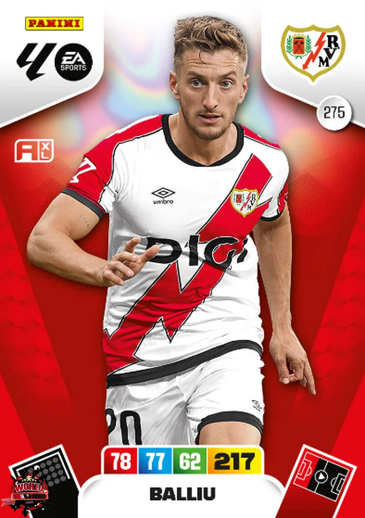 #275 | Adrenalyn XL | La Liga | 2025-2026 | Balliu | Rayo Vallecano | Basico