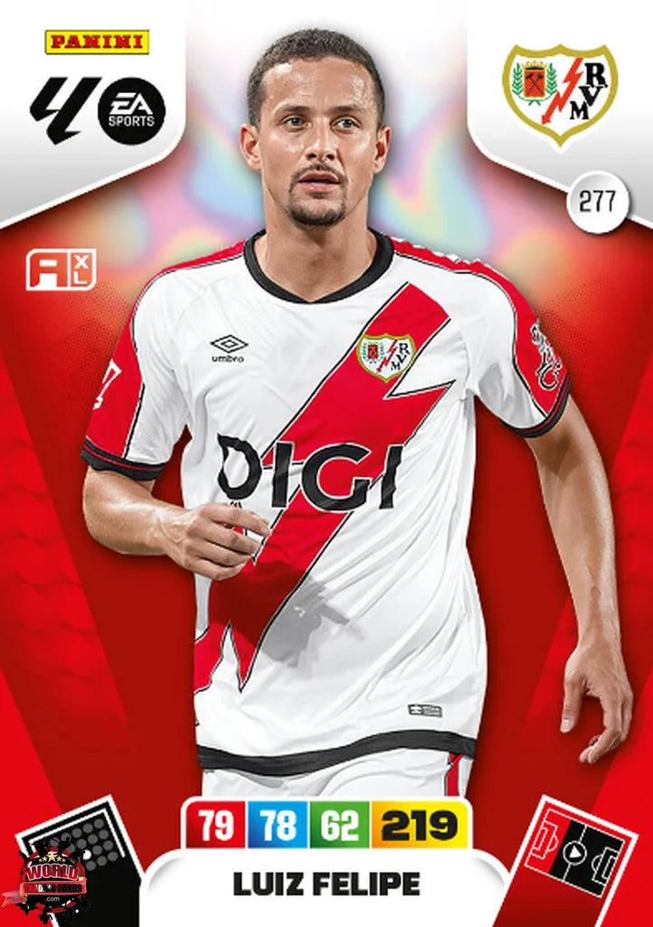 #277 | Adrenalyn XL | La Liga | 2025-2026 | Luiz Felipe | Rayo Vallecano | Basico