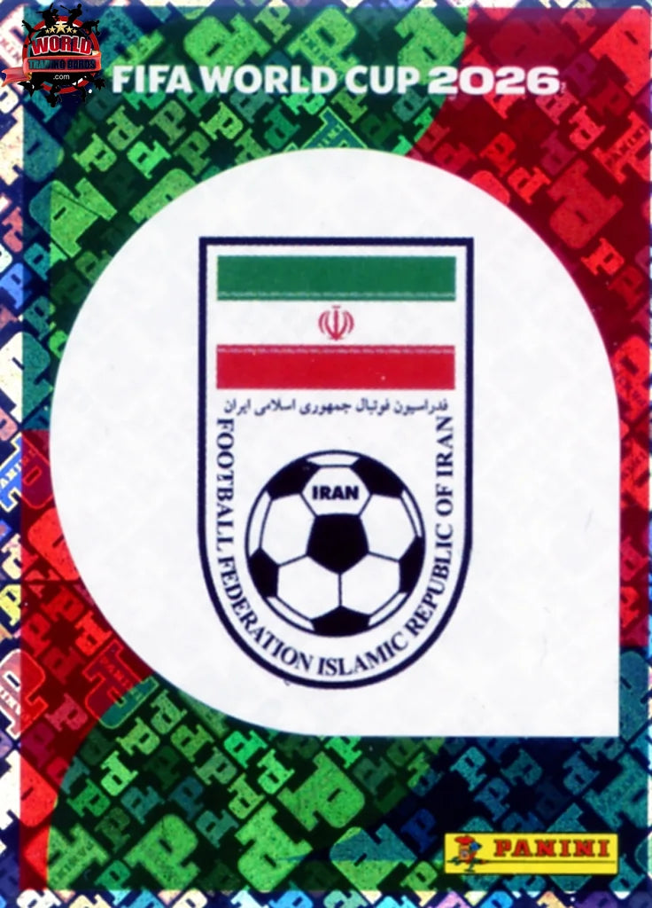 #IRN001 | Panini | Fifa World Cup Stickers | 2026 | Emblem | Iran | Foil - International version