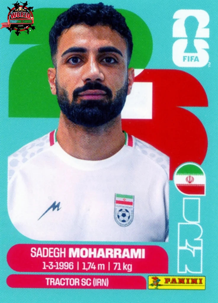 #IRN009 | Panini | Fifa World Cup Stickers | 2026 | Sadegh Moharrami | Iran | Base - International version