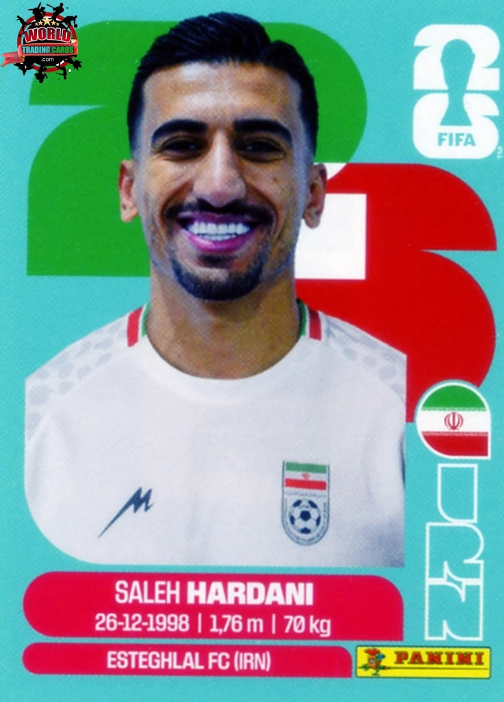 #IRN010 | Panini | Fifa World Cup Stickers | 2026 | Saleh Hardani | Iran | Base - International version