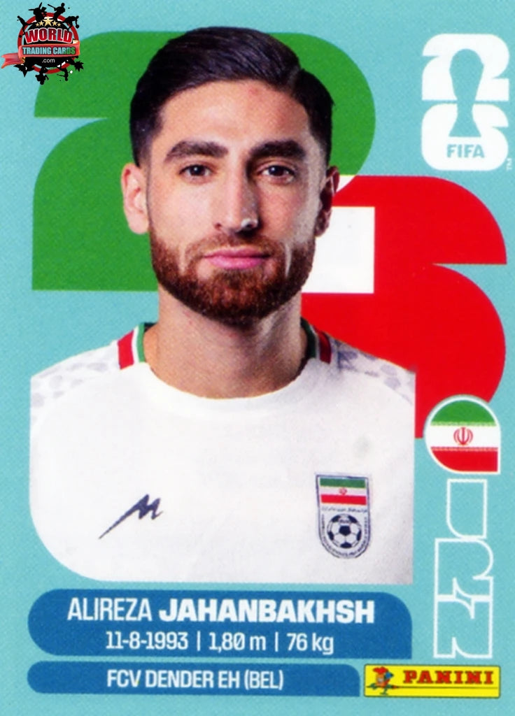 #IRN019 | Panini | Fifa World Cup Stickers | 2026 | Alireza Jahanbakhsh | Iran | Base - International version