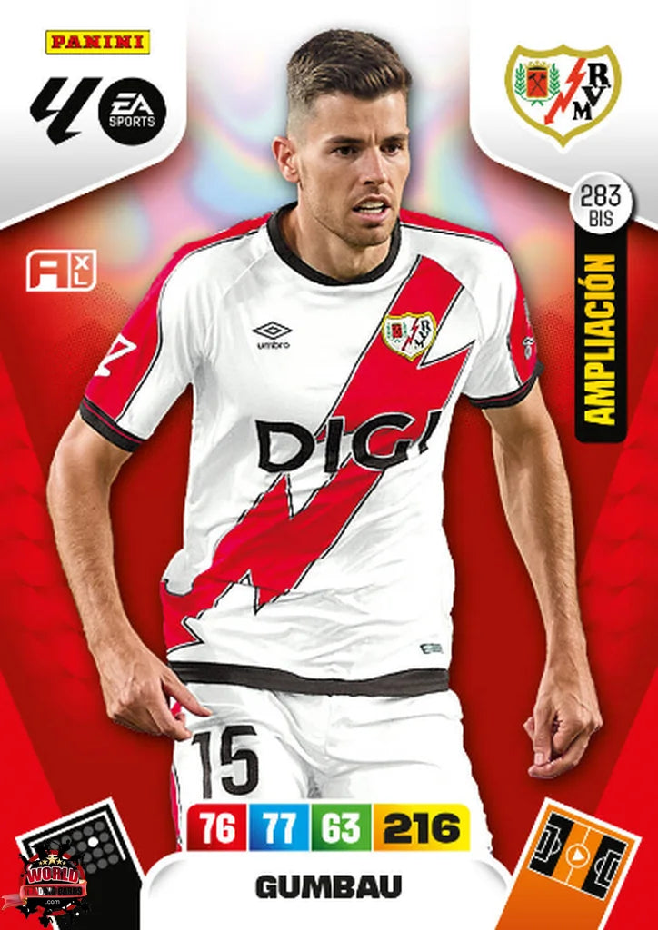 Gumbau - Rayo Vallecano - Panini Adrenalyn XL - 2025-2026 - 283Bis - Basico Ampliación LP