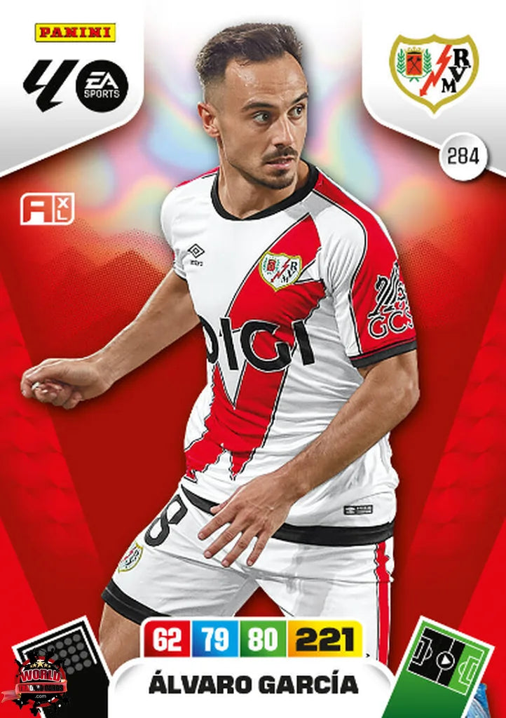 #284 | Adrenalyn XL | La Liga | 2025-2026 | Álvaro García | Rayo Vallecano | Basico