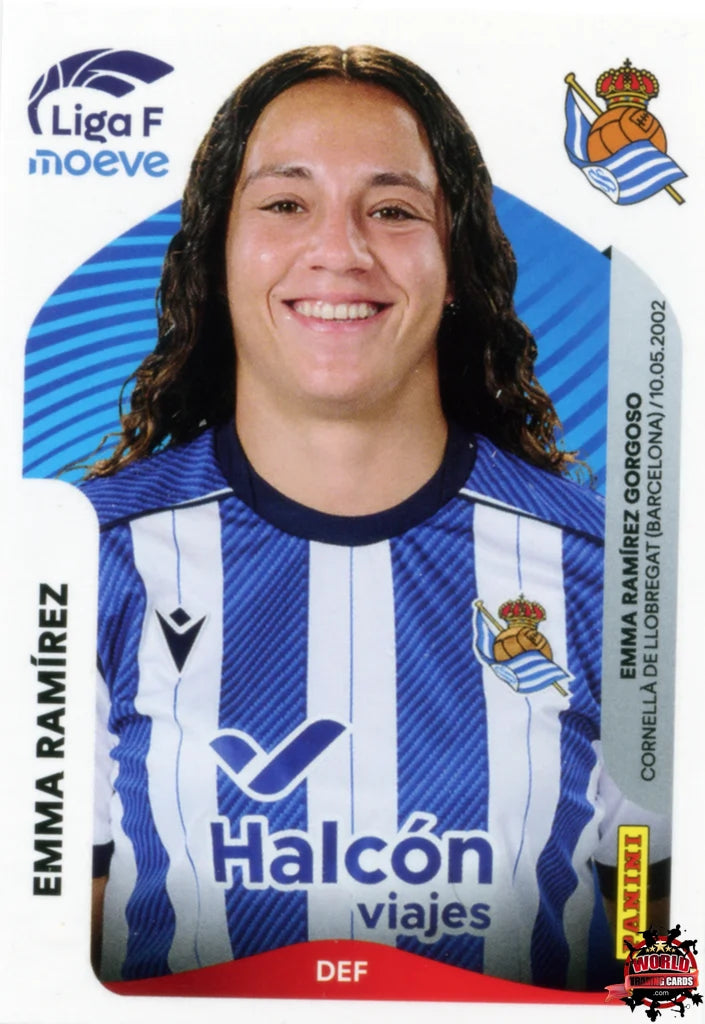 Cromo Trading Card Fútbol-Emma Ramírez-Real Sociedad-Panini Liga F Moeve 2025-2026-286-Basico
