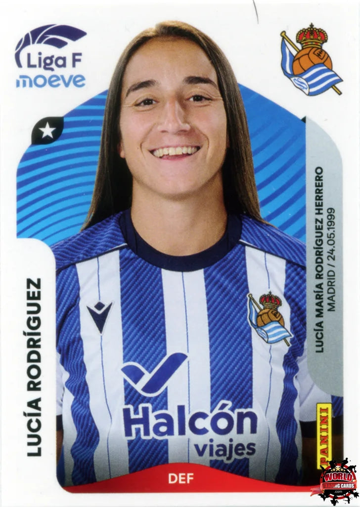 Cromo Trading Card Fútbol-Lucía Rodríguez-Real Sociedad-Panini Liga F Moeve 2025-2026-287-Basico