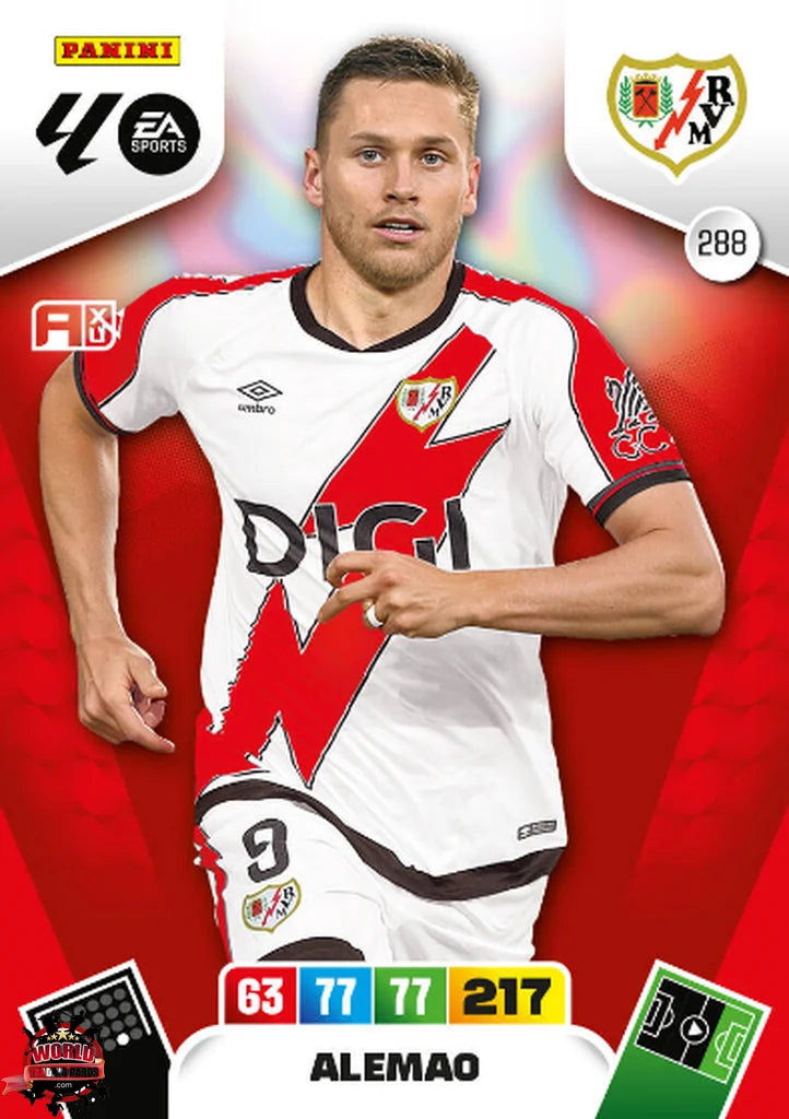 Alemao - Rayo Vallecano - Panini Adrenalyn XL - 2025-2026 - 288 - Basico