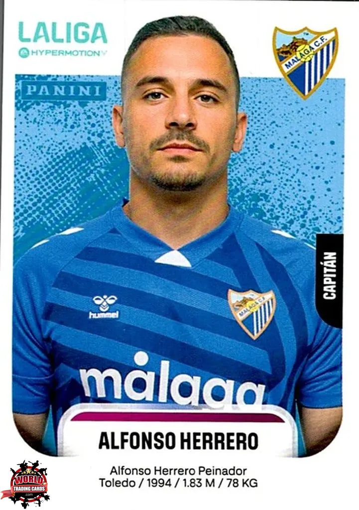 Cromo Trading Card Fútbol-Alfonso Herrero-Málaga CF-Panini La Liga HypermotionV 2025-2026-289-Basico