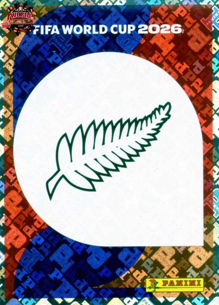 #NZL001 | Panini | Fifa World Cup Stickers | 2026 | Emblem | New Zealand | Foil - International version