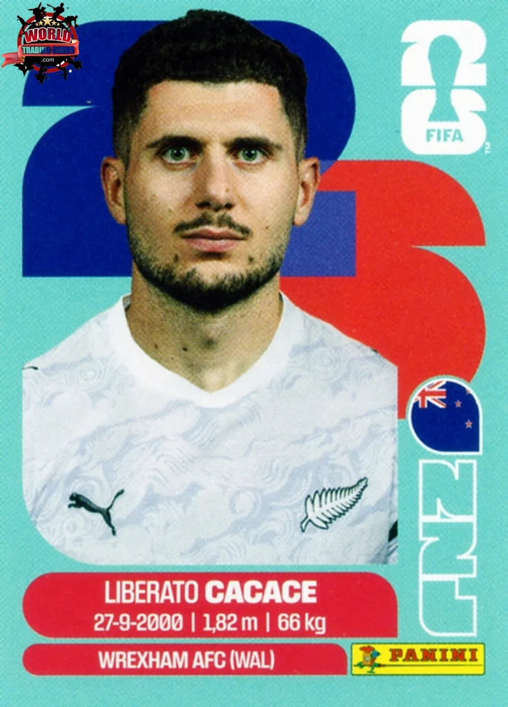 #NZL005 | Panini | Fifa World Cup Stickers | 2026 | Liberato Cacace | New Zealand | Base - International version