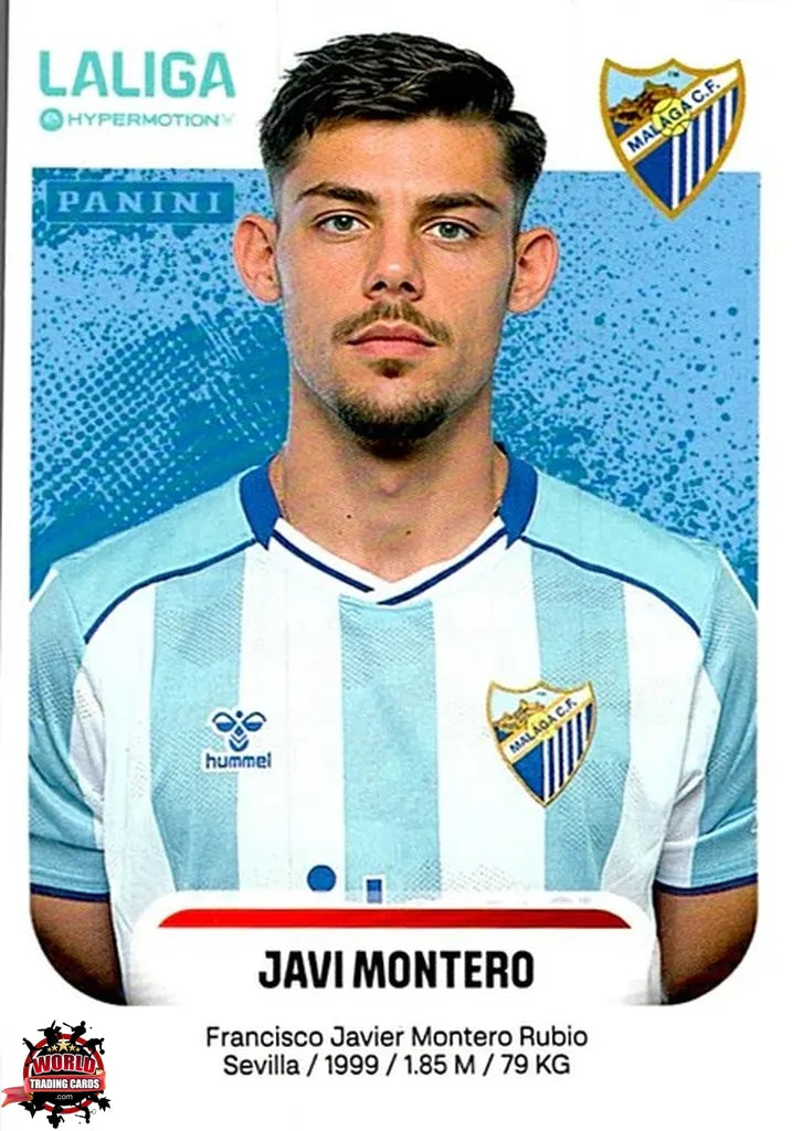 Cromo Trading Card Fútbol-Javi Montero-Málaga CF-Panini La Liga HypermotionV 2025-2026-293-Basico
