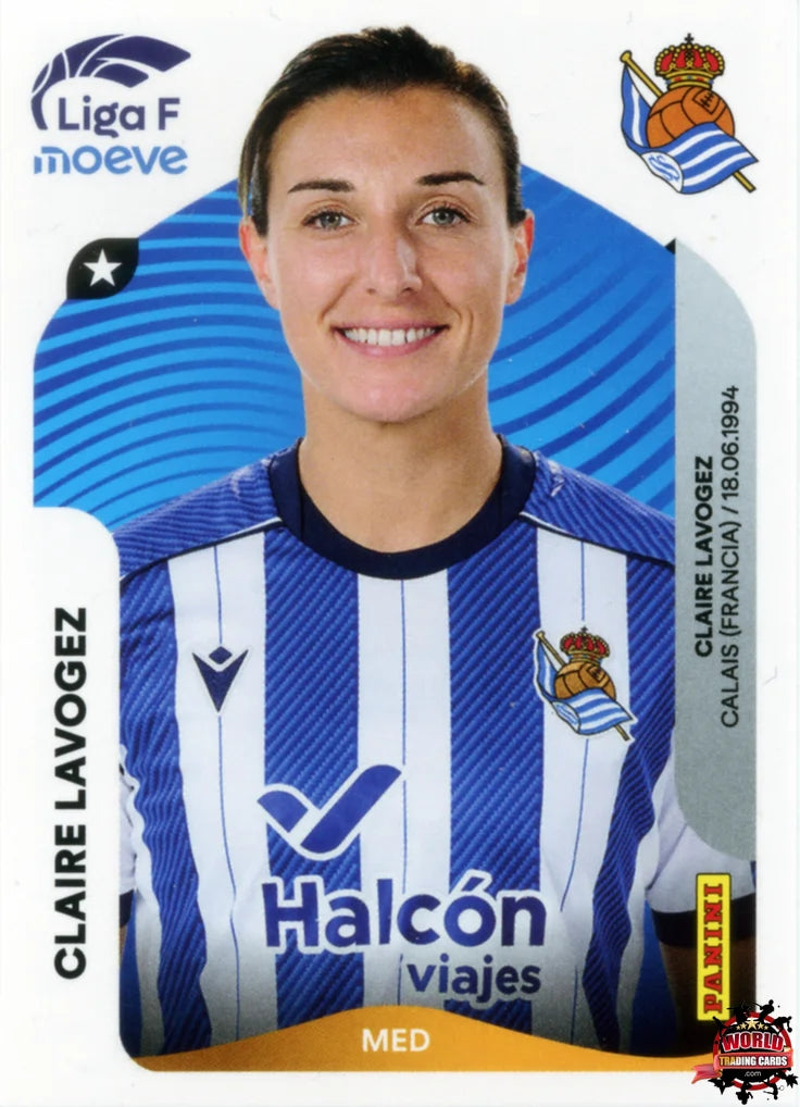 Cromo Trading Card Fútbol-Claire Lavogez-Real Sociedad-Panini Liga F Moeve 2025-2026-295-Basico