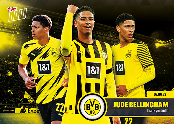 Jude Bellingham - 2023 - Topps Now Bundesliga - B.Dormunt - THANK YOU JUDE - World Trading Cards