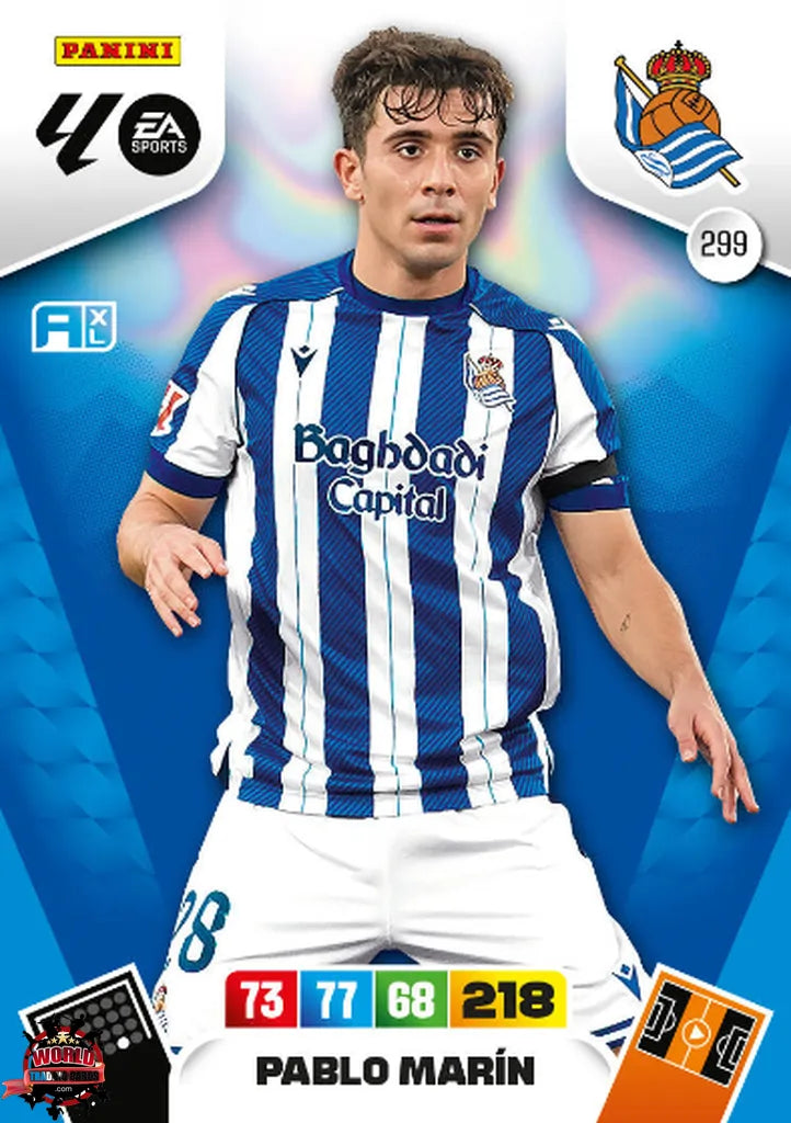 #299 | Adrenalyn XL | La Liga | 2025-2026 | Pablo Marín | Real Sociedad | Basico