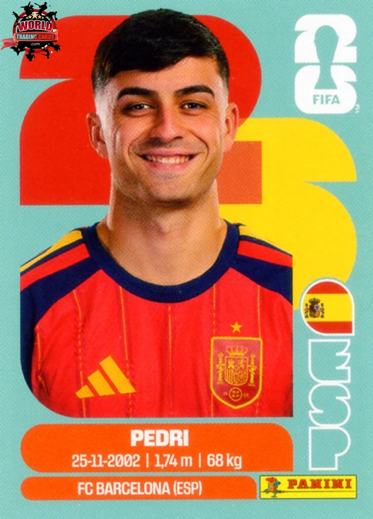 #ENG011 | Panini | Fifa World Cup Stickers | 2026 | Pedri | Spain | Base