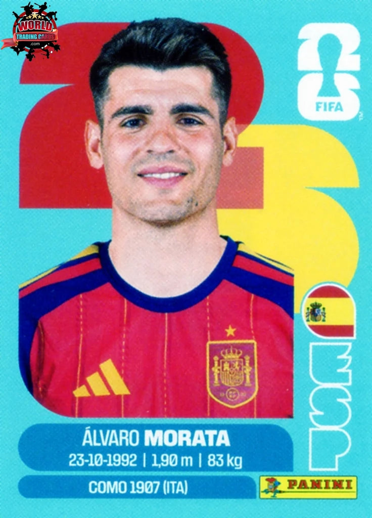 #ENG019 | Panini | Fifa World Cup Stickers | 2026 | Álvaro Morata | Spain | Base